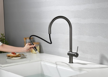 Смеситель для кухни AQUAme Cucina AQM9901GM, графит - фото2