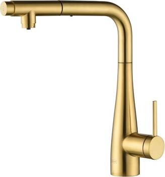 Смеситель для кухни AQUAme Cucina AQM9902BG, золото матовое - фото
