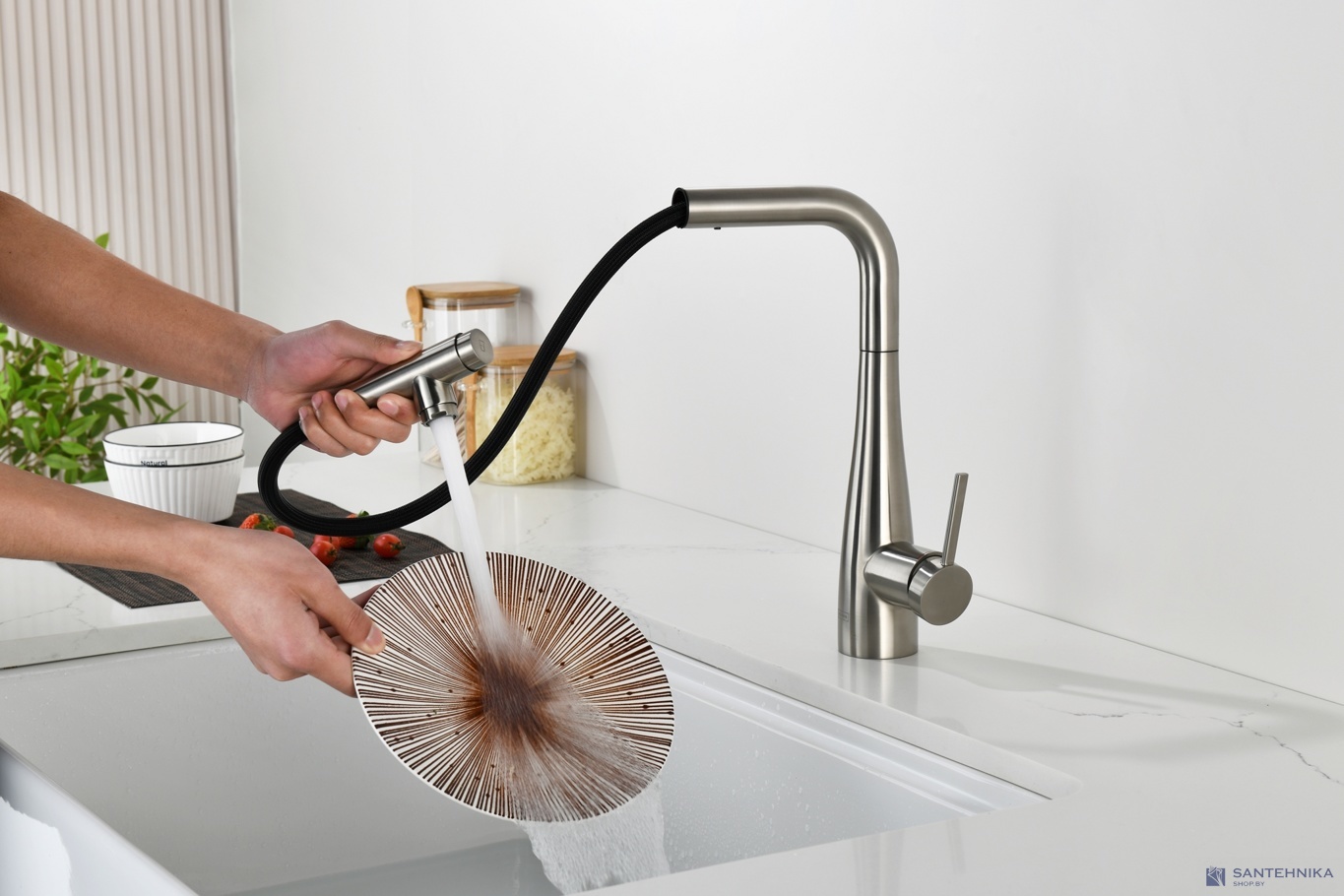 Смеситель для кухни AQUAme Cucina AQM9902BN, никель