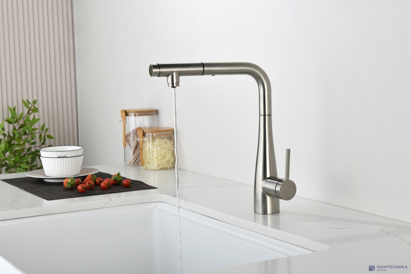 Смеситель для кухни AQUAme Cucina AQM9902BN, никель