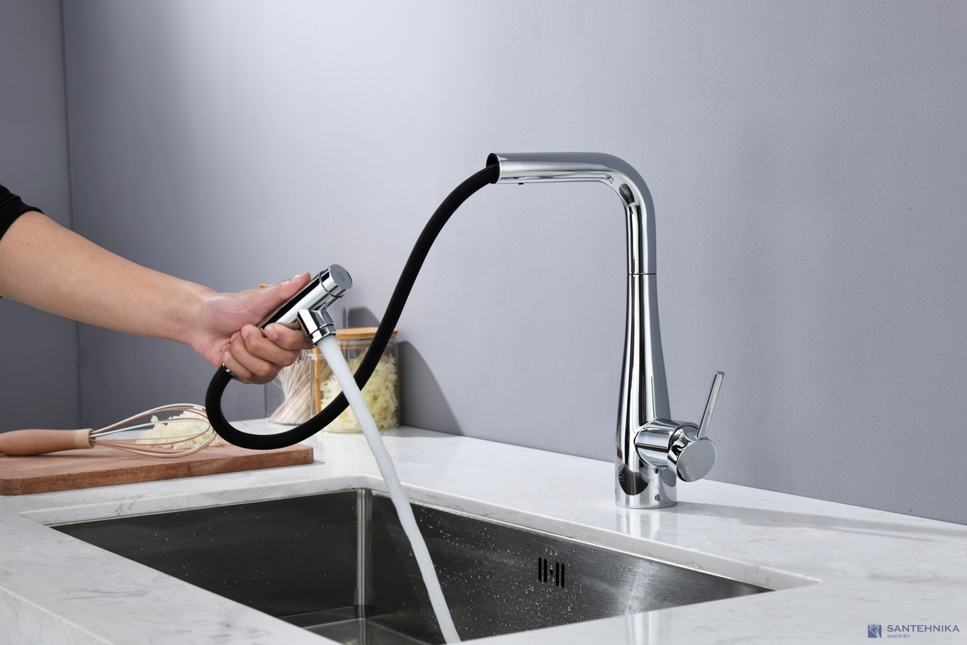 Смеситель для кухни AQUAme Cucina AQM9902CR, хром