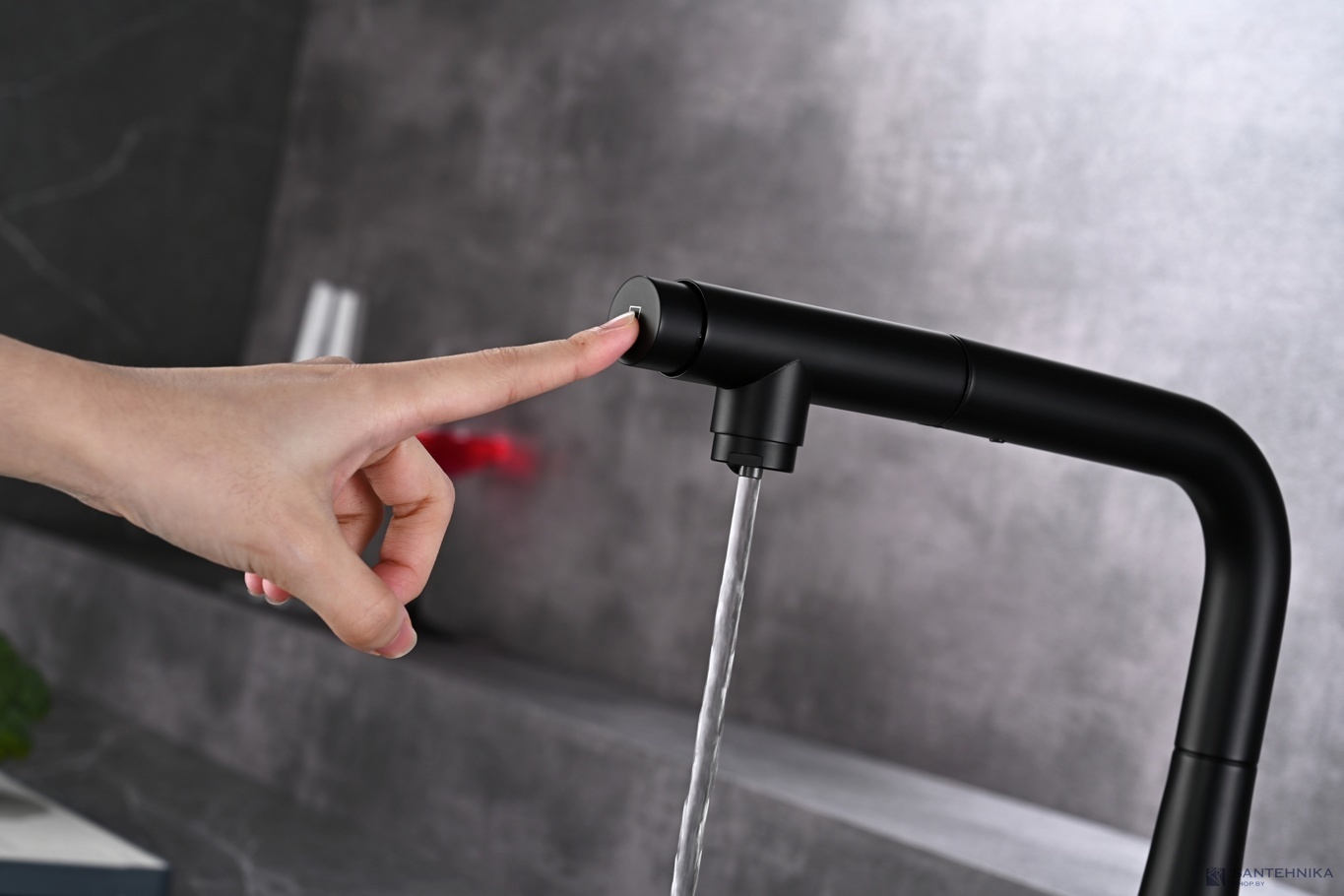 Смеситель для кухни AQUAme Cucina AQM9902MB, черный