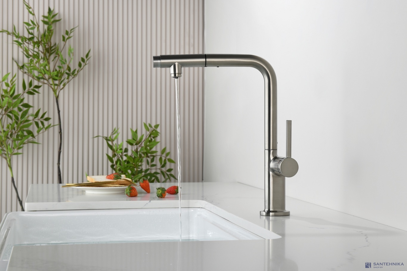 Смеситель для кухни AQUAme Cucina AQM9903BN, никель