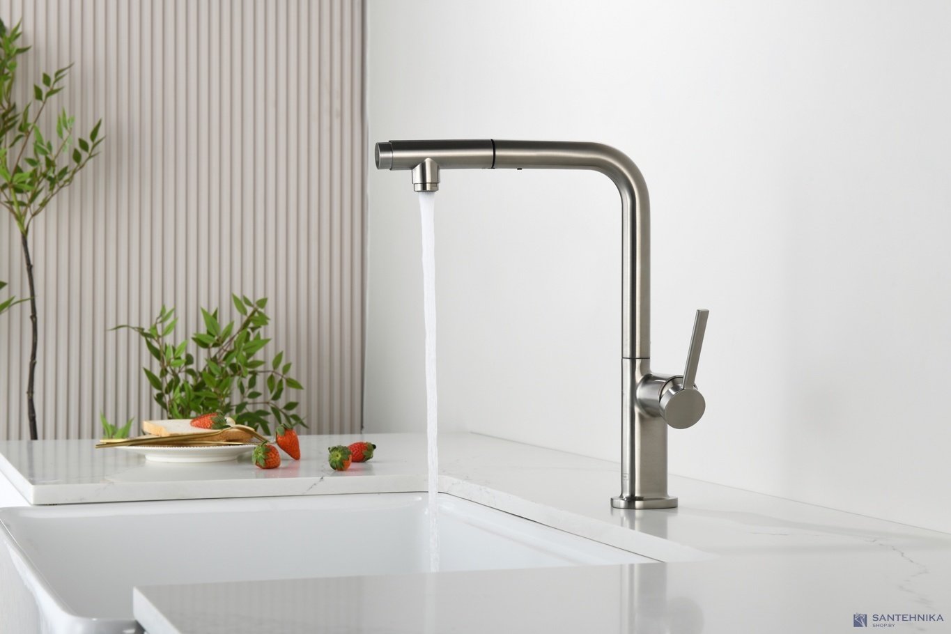 Смеситель для кухни AQUAme Cucina AQM9903BN, никель