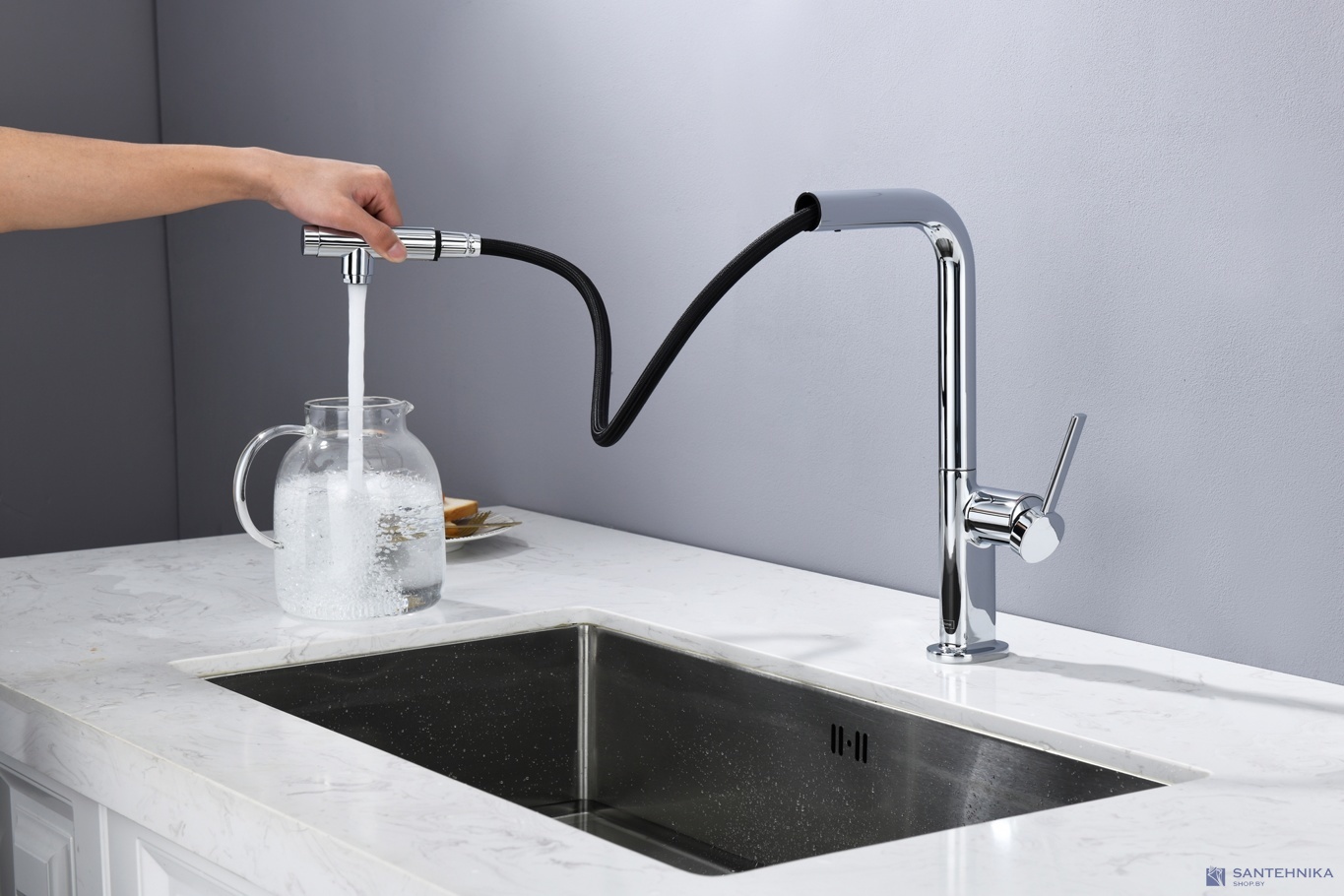 Смеситель для кухни AQUAme Cucina AQM9903CR, хром