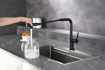 Смеситель для кухни AQUAme Cucina AQM9903MB, черный - фото2