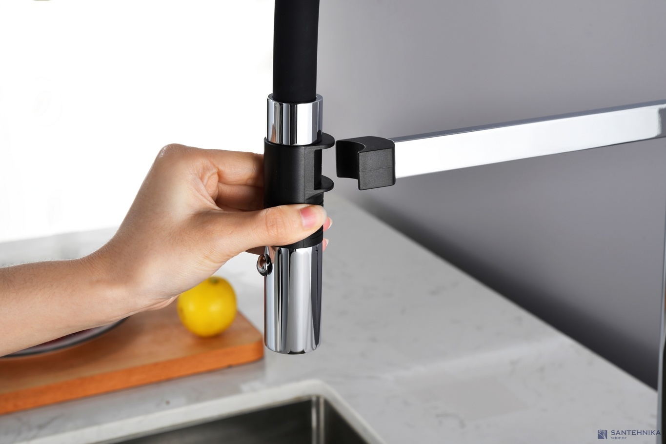 Смеситель для кухни AQUAme Cucina AQM9904CR, хром