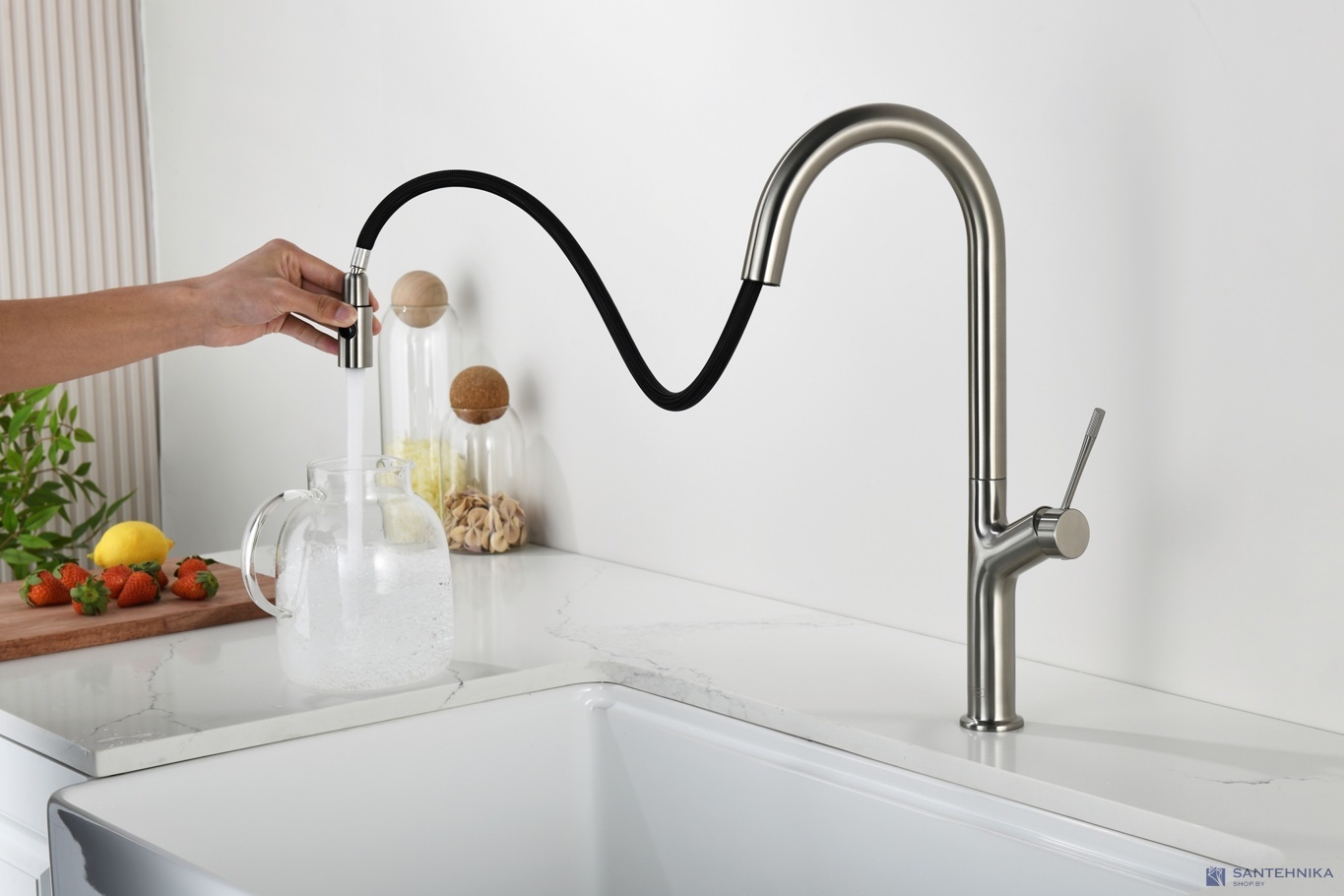 Смеситель для кухни AQUAme Cucina AQM9905BN, никель