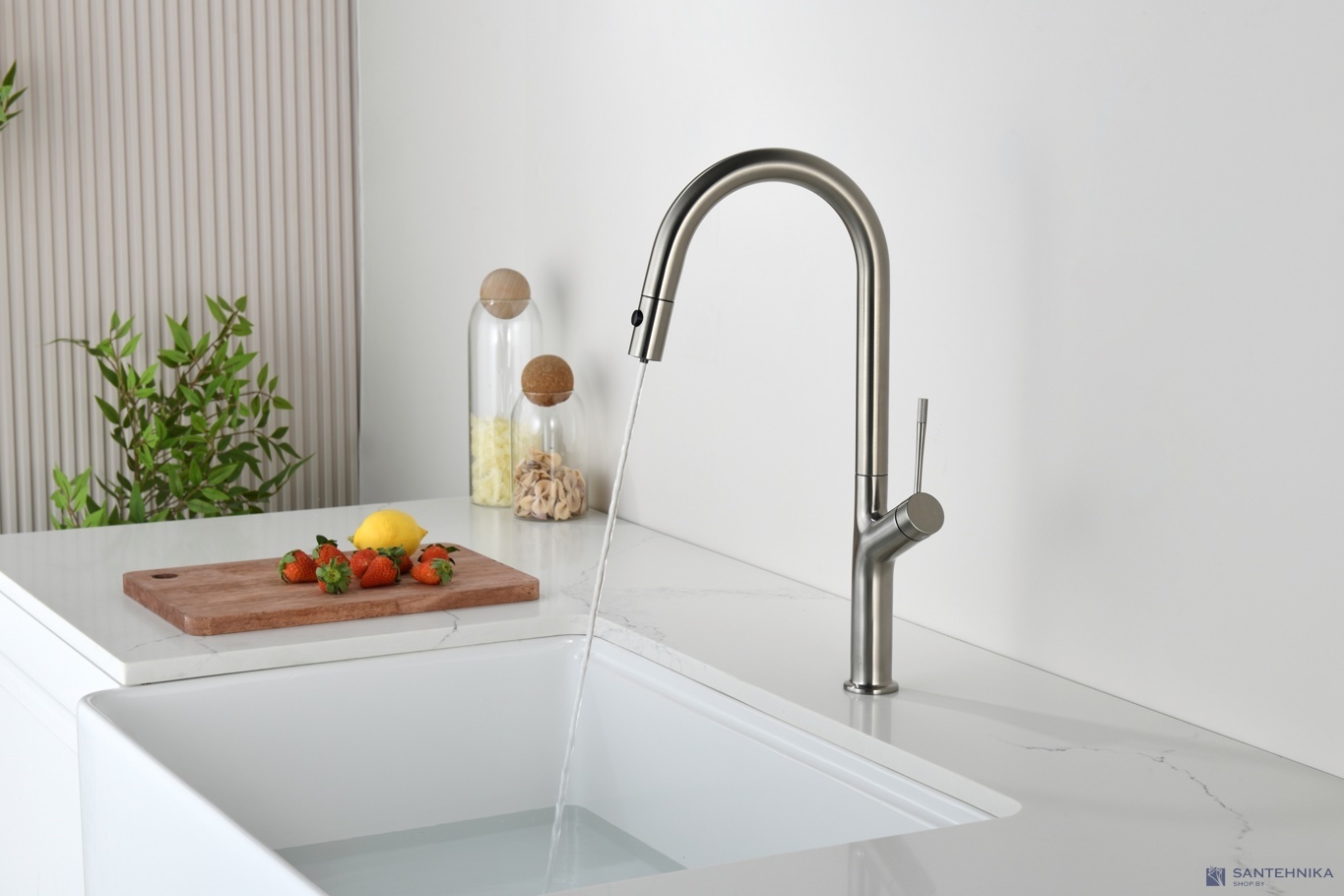 Смеситель для кухни AQUAme Cucina AQM9905BN, никель