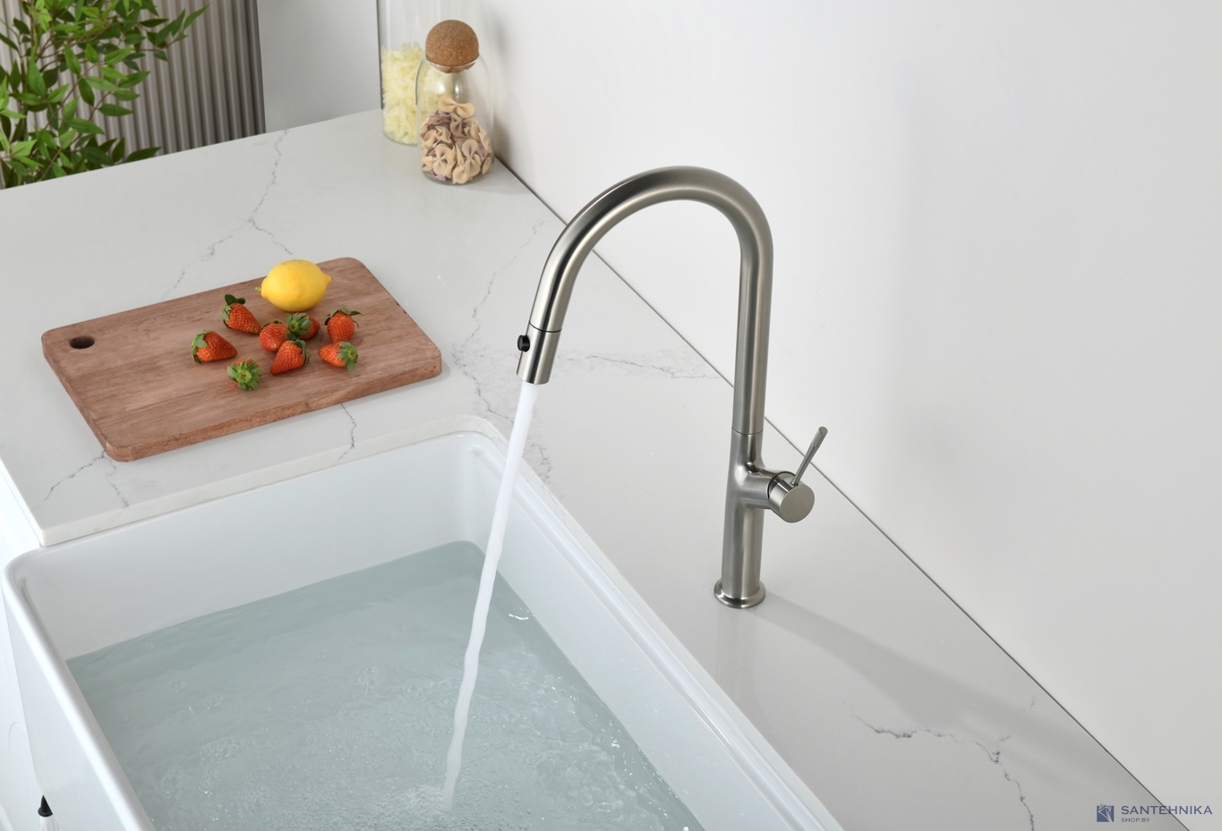 Смеситель для кухни AQUAme Cucina AQM9905BN, никель