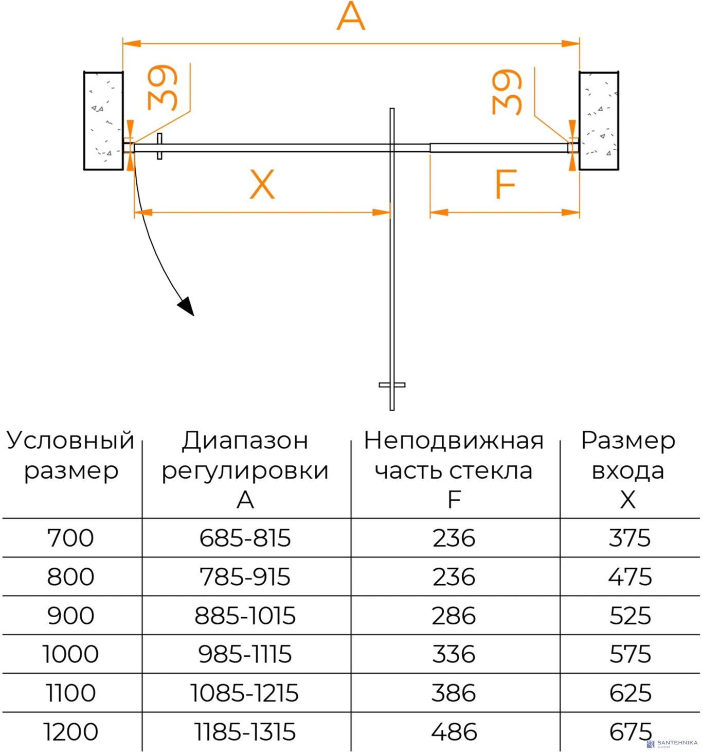 Душевая дверь RGW PA-008B 70 см (350800878-24)