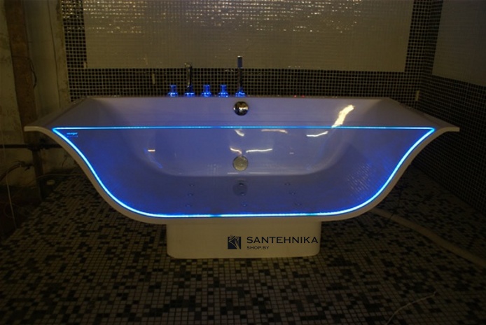 Аквариловая прямоугольная ванна Aquatika Плазма 190х80