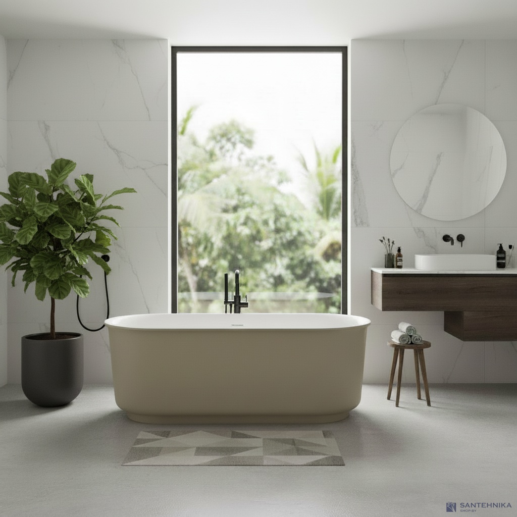 Отдельностоящая ванна Roxen Art 170х78, белый