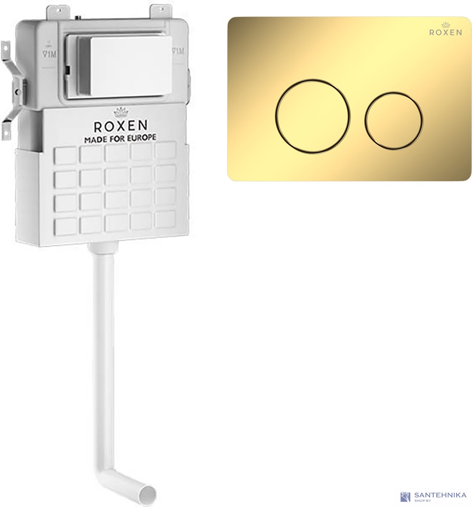 Комплект 3 в1 инсталляции для приставного унитаза Roxen Attach 868654