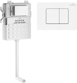 Комплект 3 в1 инсталляции для приставного унитаза Roxen Attach 868658 - фото