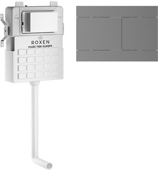 Комплект 3 в1 инсталляции для приставного унитаза Roxen Attach 868664 - фото