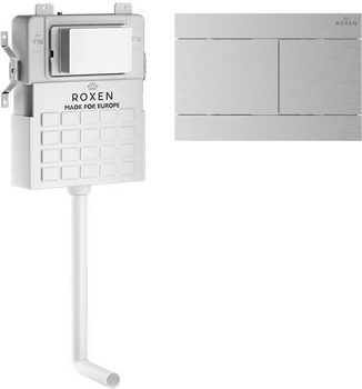 Комплект 3 в1 инсталляции для приставного унитаза Roxen Attach 868663 - фото