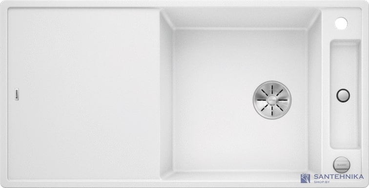 Кухонная мойка Blanco Axia III XL 6 S (белый, разделочный столик ясень, с клапаном-автоматом InFino®)