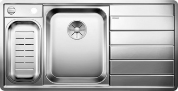 Кухонная мойка Blanco Axis III 6 S-IF (зеркальная полировка, чаша слева) - фото