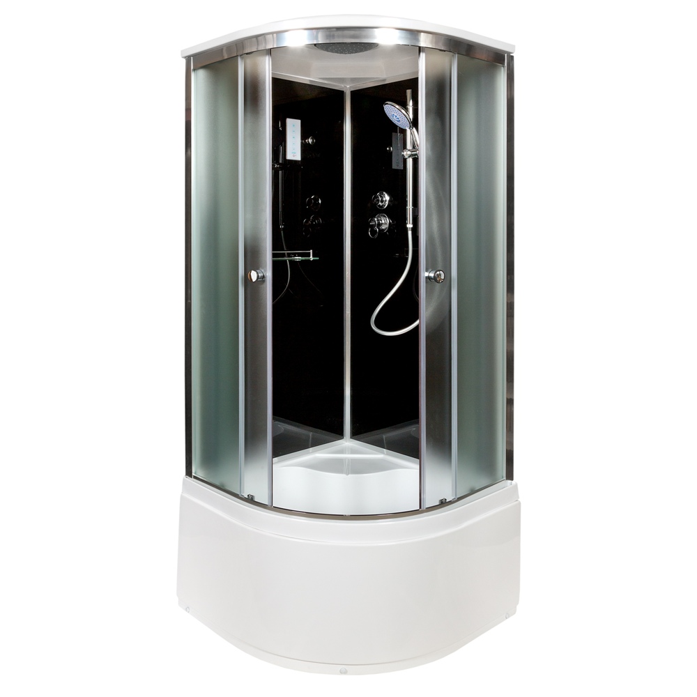 Душевая кабина AvaCan B10S c электрикой BLACK - фото