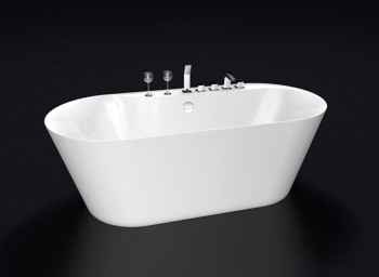Акриловая отдельностоящая ванна BelBagno BB14 - фото
