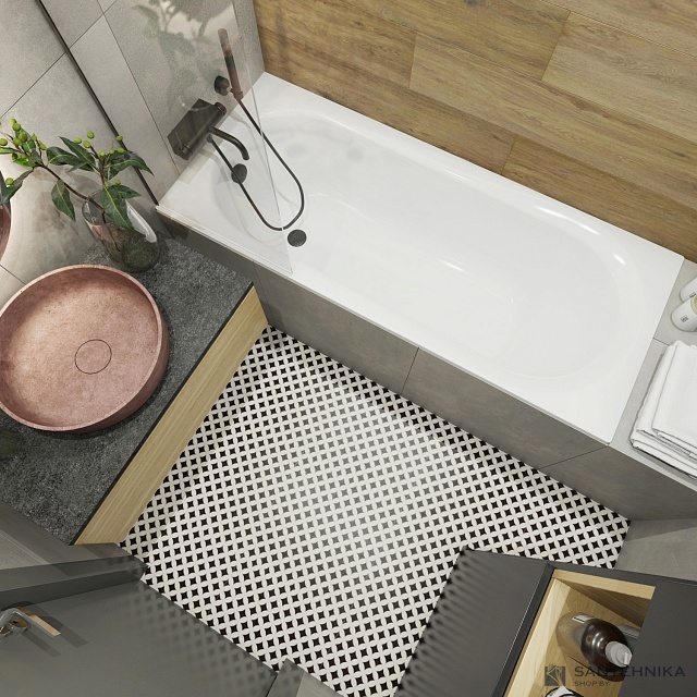 Акриловая ванна Lavinia Boho Biore 150x70 с подголовником