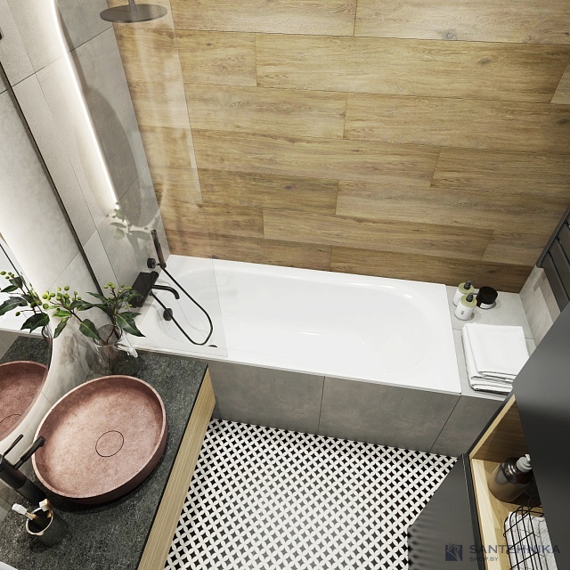 Акриловая ванна Lavinia Boho Biore 150x70 с подголовником