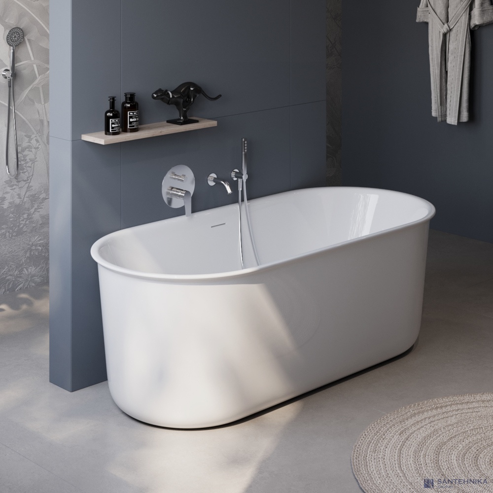 Акриловая отдельностоящая ванна BelBagno BB709-1700-780