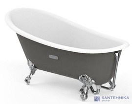 Чугунная ванна Roca Carmen 160x80, серая - фото