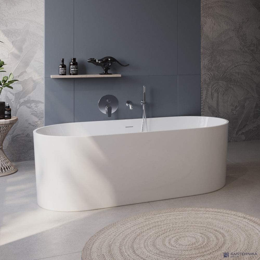 Акриловая отдельностоящая ванна BelBagno BB705-1800-800