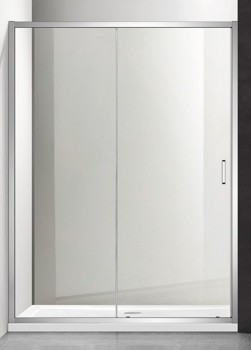 Душевая дверь в нишу Adema Glass Line-120 см, прозрачная - фото