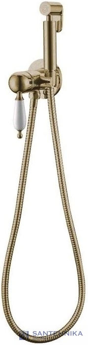 Гигиеническая лейка со смесителем Boheme bronze, 434