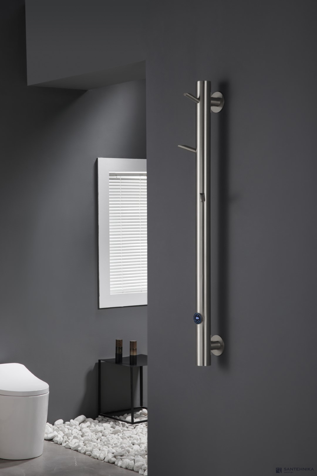 Полотенцесушитель электрический Boheme Oak 724-NB, никель