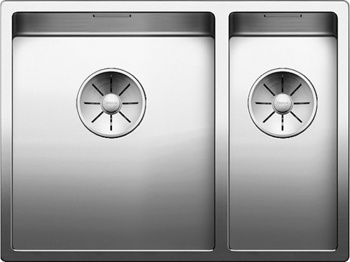 Кухонная мойка Blanco Claron 340/180-U (левая, зеркальная полировка) - фото