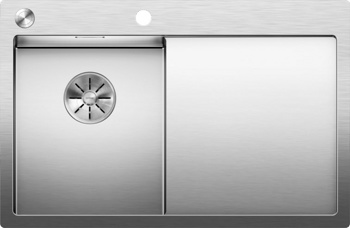 Кухонная мойка Blanco Claron 4 S-IF/А (левая, зеркальная полировка, с клапаном-автоматом) - фото