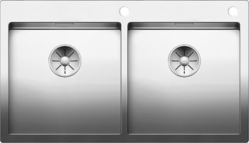 Кухонная мойка Blanco Claron 400/400-IF/А (зеркальная полировка, с клапаном-автоматом) - фото