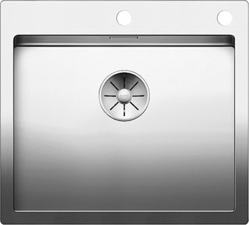 Кухонная мойка Blanco CLARON 550-IF/A 550-IF/А (зеркальная полировка, с клапаном-автоматом) - фото