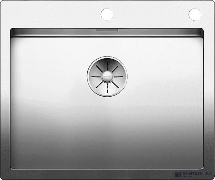 Кухонная мойка Blanco Claron 550-IF/А (зеркальная полировка, с клапаном-автоматом) - фото