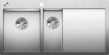 Кухонная мойка Blanco Claron 6 S-IF/А (левая, зеркальная полировка, с клапаном-автоматом) - фото