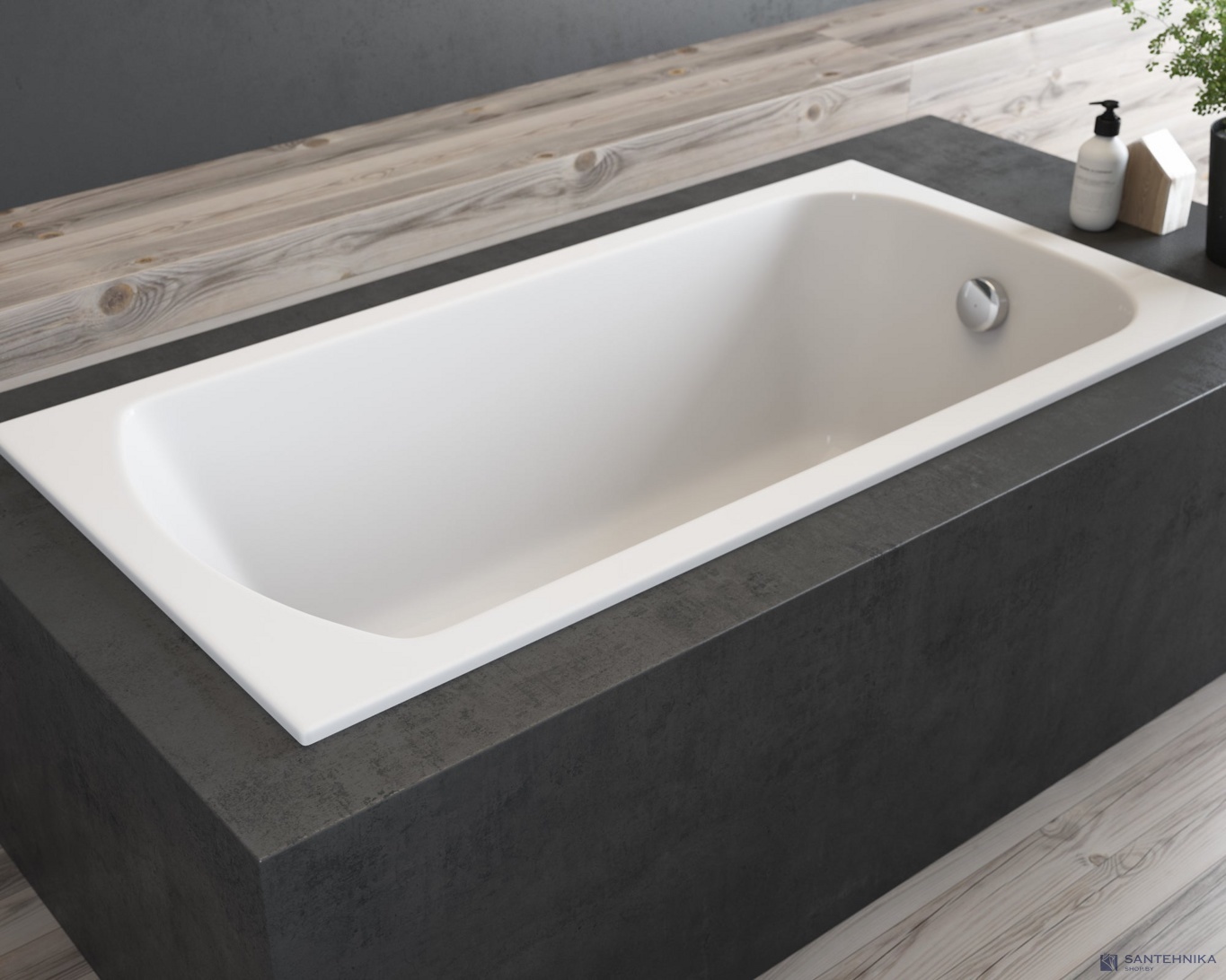 Акриловая ванна Polimat Classic Slim 180x80