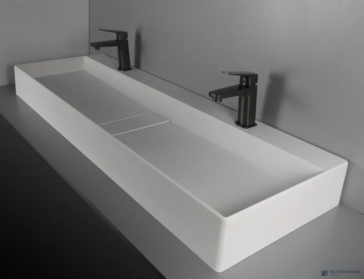 Умывальник настольный Deante Blur 120 см, алебастр