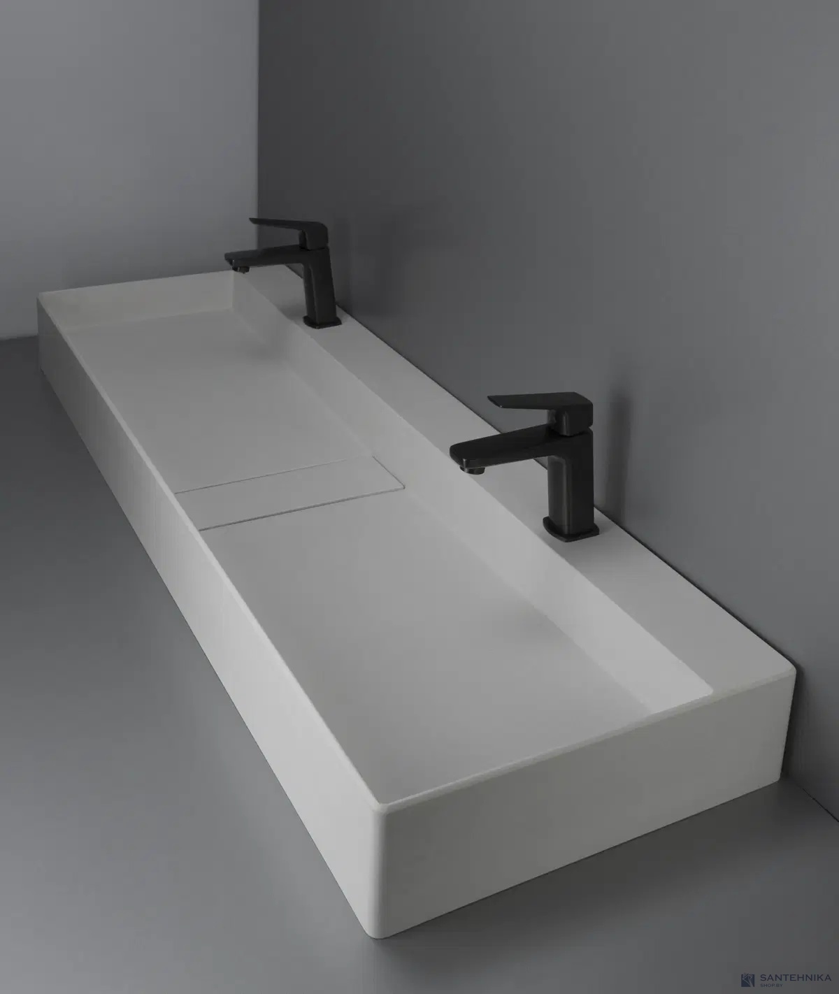 Умывальник настольный Deante Blur 120 см, алебастр