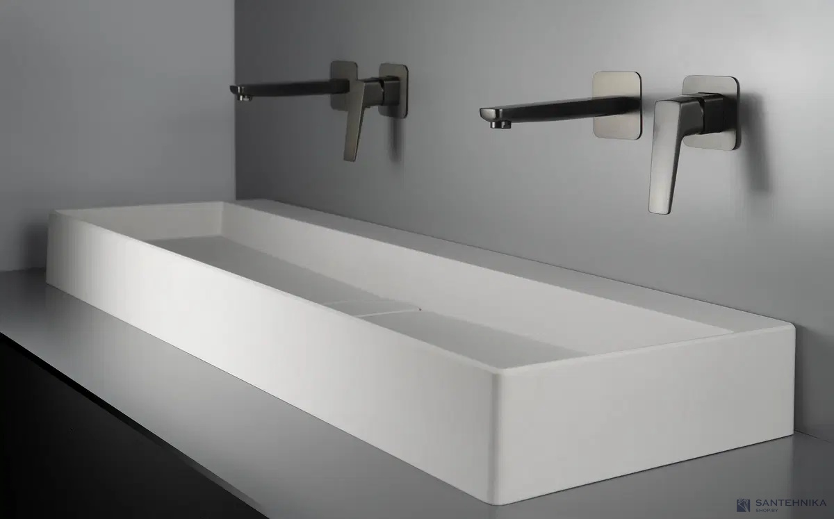 Умывальник настольный Deante Blur 120 см, алебастр