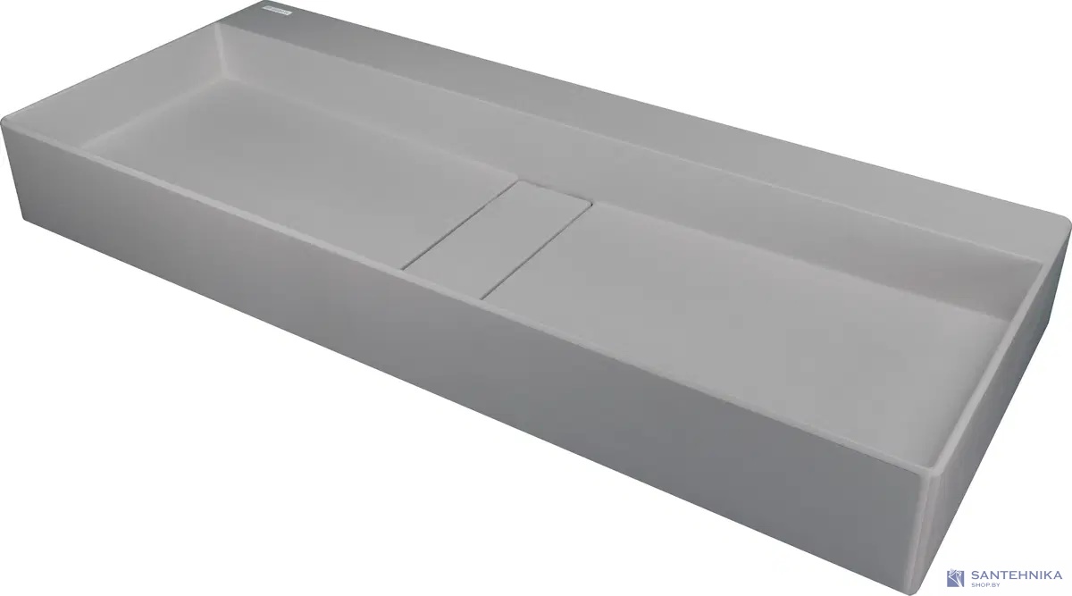 Умывальник настольный Deante Blur 80 см, серый металик