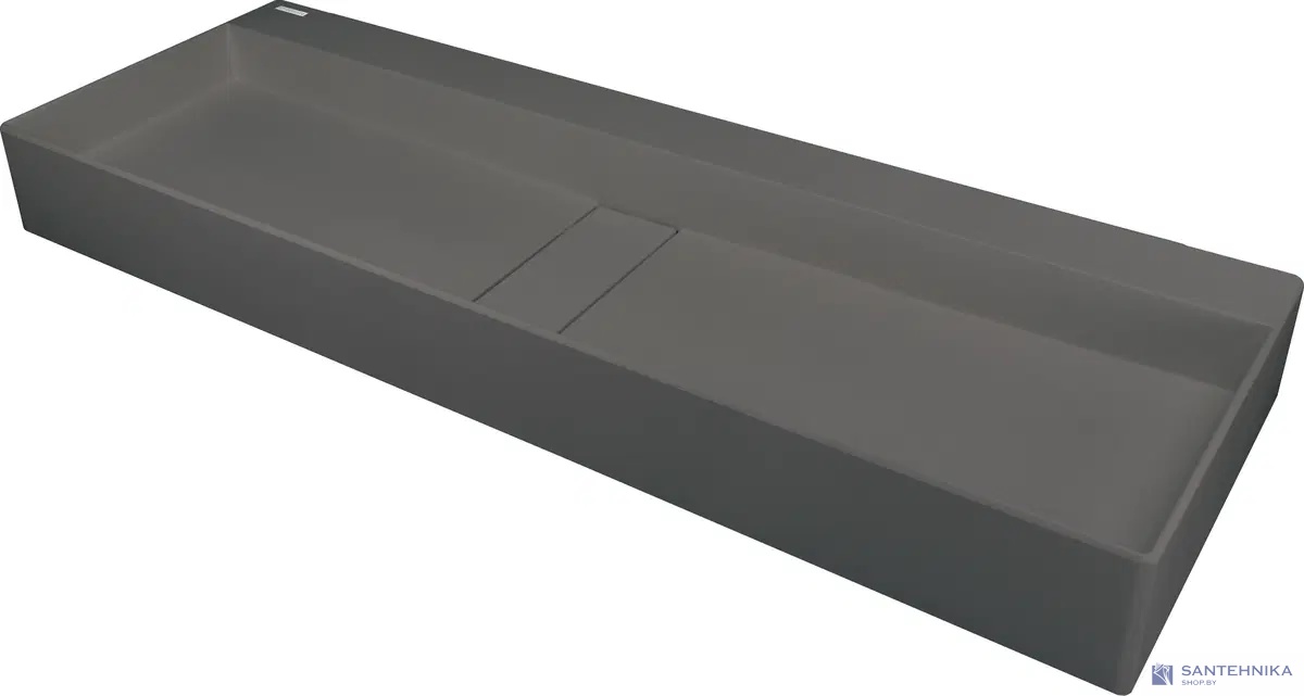 Умывальник настольный Deante Blur 100 см, антрацит металик