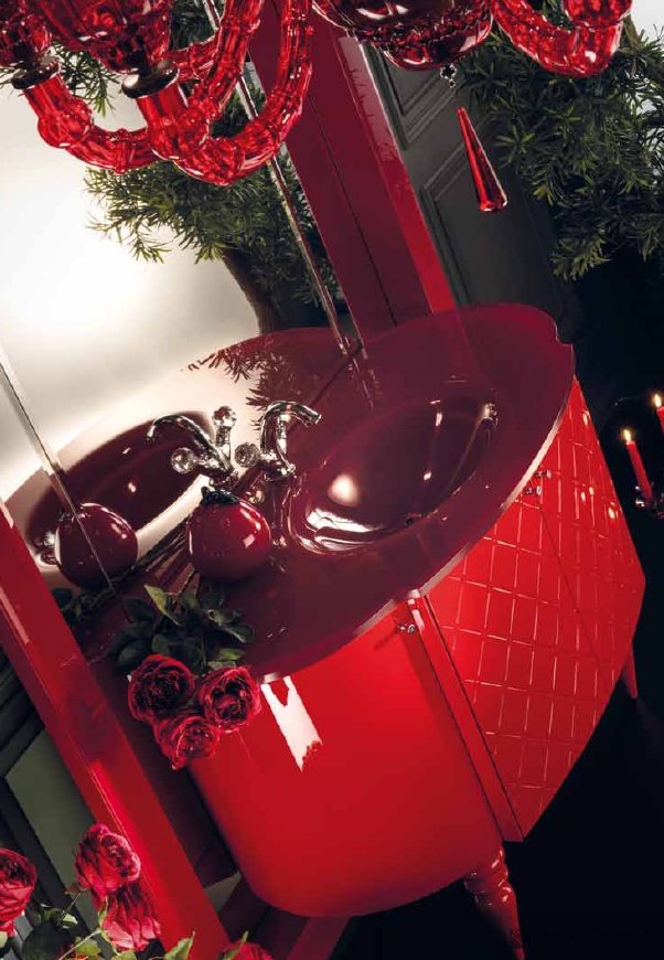 Набор мебели для ванной Antonio Valanti Сarmen red
