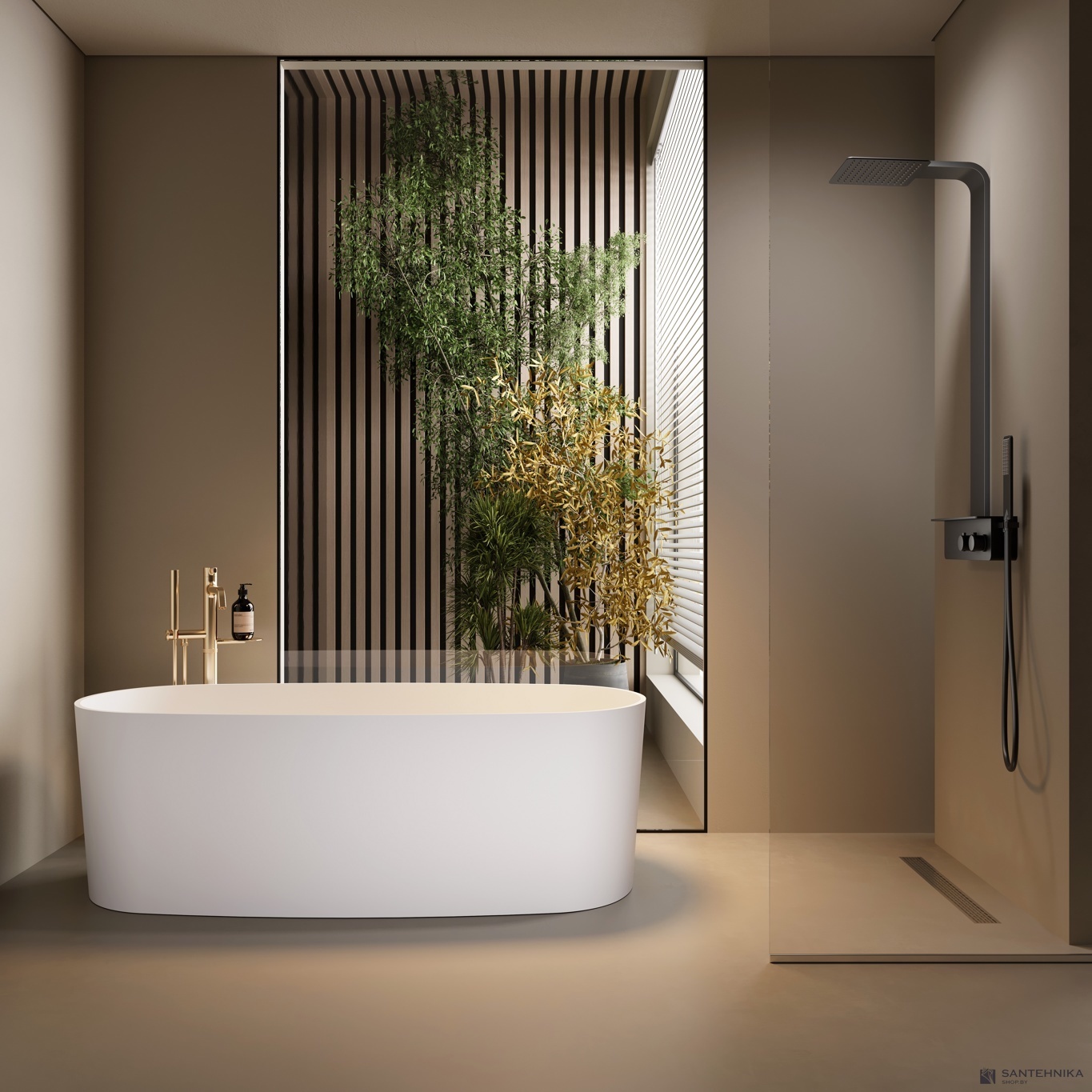 Отдельностоящая ванна Roxen Terra 150х72, белый матовый