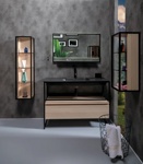 Мебель для ванной комнаты Armadi Art Loft 120 см black - фото