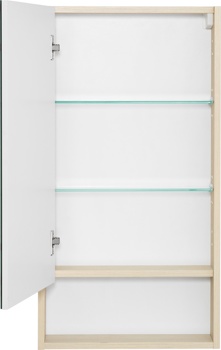 Зеркальный шкаф Aquaton Сканди 45 белый, дуб верона 1A252002SDB20 - фото2