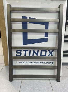 Полотенцесушитель Stinox Prestige водяной 50x80, оружейная сталь - фото2